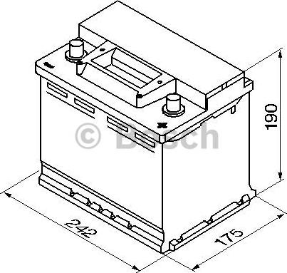 BOSCH 0 092 S30 050 - Batterie de démarrage cwaw.fr