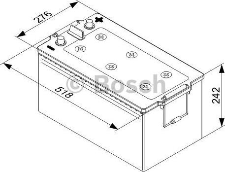 BOSCH 0 092 T50 800 - Batterie de démarrage cwaw.fr