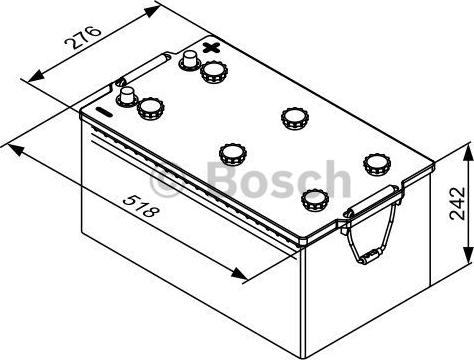 BOSCH 0 092 T30 800 - Batterie de démarrage cwaw.fr