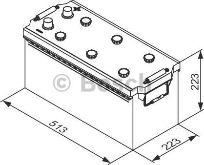 BOSCH 0 092 T30 770 - Batterie de démarrage cwaw.fr