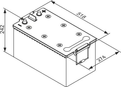 BOSCH 0 092 TA0 800 - Batterie de démarrage cwaw.fr