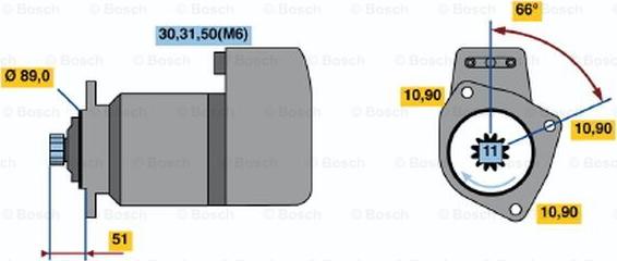 BOSCH 0 001 416 049 - Démarreur cwaw.fr