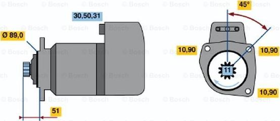 BOSCH 0 001 416 044 - Démarreur cwaw.fr