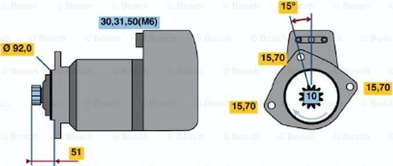 BOSCH 0 001 416 046 - Démarreur cwaw.fr