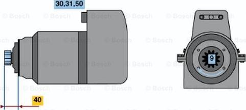 BOSCH 0 001 416 040 - Démarreur cwaw.fr