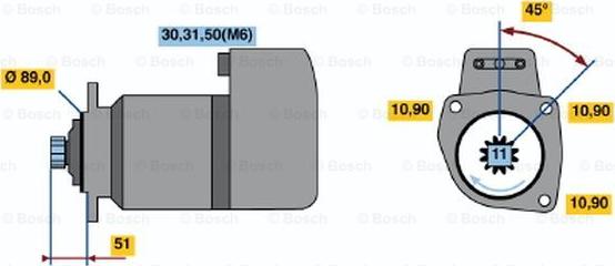 BOSCH 0 001 416 053 - Démarreur cwaw.fr