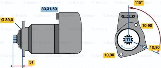 BOSCH 0 001 416 069 - Démarreur cwaw.fr