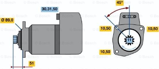 BOSCH 0 986 012 740 - Démarreur cwaw.fr