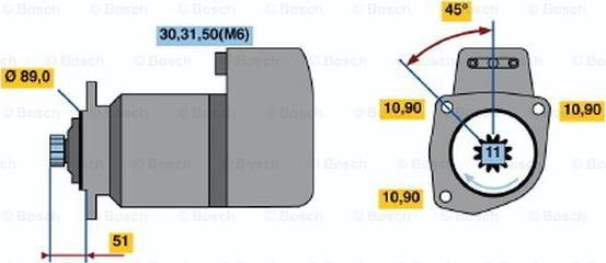 BOSCH 0 001 416 038 - Démarreur cwaw.fr