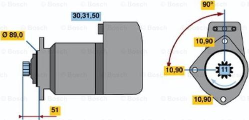 BOSCH 0 001 416 033 - Démarreur cwaw.fr