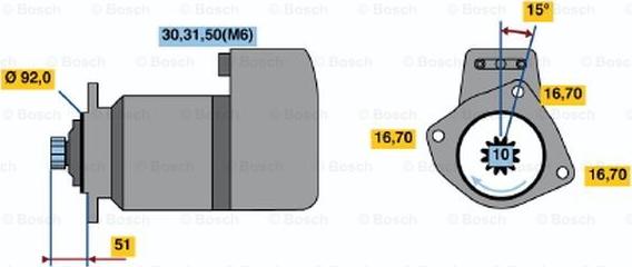 BOSCH 0 001 416 029 - Démarreur cwaw.fr