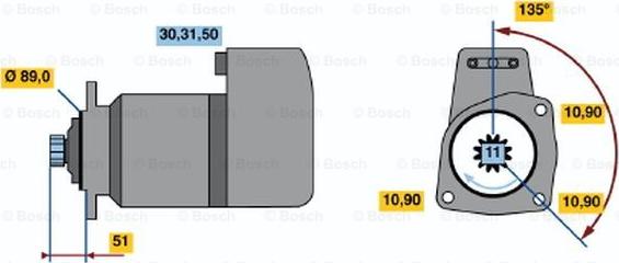 BOSCH 0 001 416 075 - Démarreur cwaw.fr