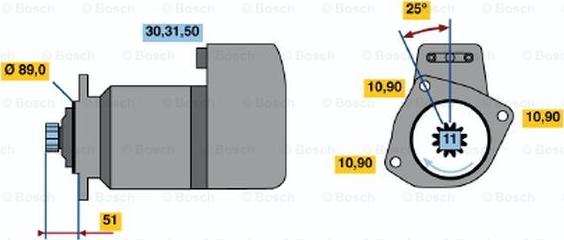 BOSCH 0 001 416 076 - Démarreur cwaw.fr