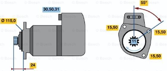 BOSCH 0 001 417 059 - Démarreur cwaw.fr