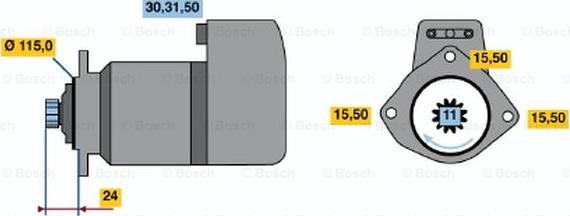 BOSCH 0 001 417 064 - Démarreur cwaw.fr