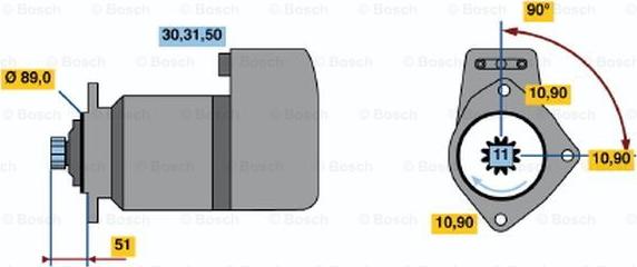 BOSCH 0 001 417 068 - Démarreur cwaw.fr