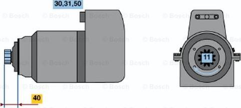 BOSCH 0 001 417 031 - Démarreur cwaw.fr