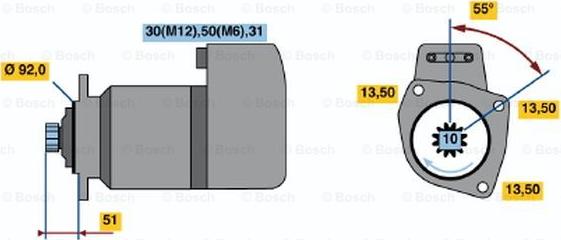 BOSCH 0 001 417 076 - Démarreur cwaw.fr