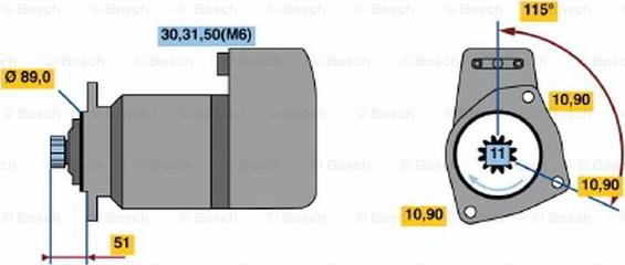 BOSCH 0 001 417 071 - Démarreur cwaw.fr