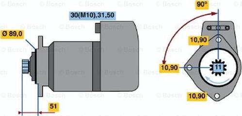 BOSCH 0 001 417 072 - Démarreur cwaw.fr