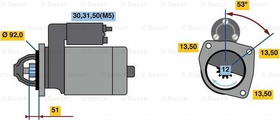 BOSCH 0 001 420 024 - Démarreur cwaw.fr