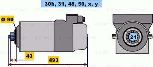 BOSCH 0 001 604 016 - Démarreur cwaw.fr