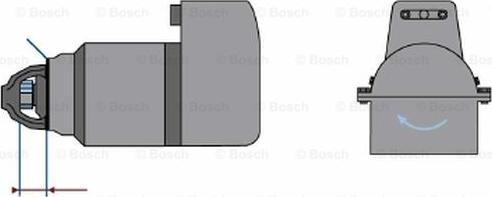 BOSCH 0 001 606 001 - Démarreur cwaw.fr