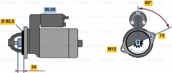 BOSCH 0 001 109 041 - Démarreur cwaw.fr