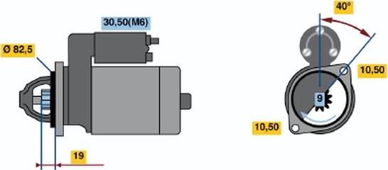 BOSCH 0001109031 - Démarreur cwaw.fr