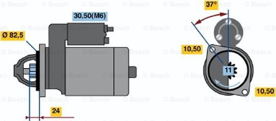 BOSCH 0 986 019 860 - Démarreur cwaw.fr