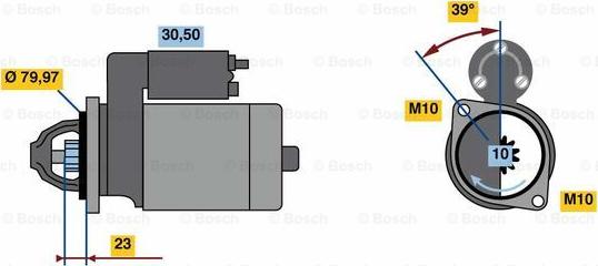 BOSCH 0 001 109 393 - Démarreur cwaw.fr