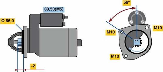 BOSCH 0 001 109 364 - Démarreur cwaw.fr