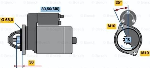 BOSCH 0 001 109 271 - Démarreur cwaw.fr