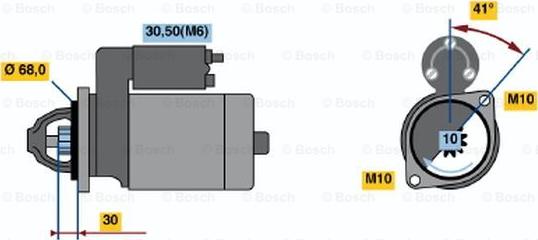 BOSCH 0 001 109 273 - Démarreur cwaw.fr