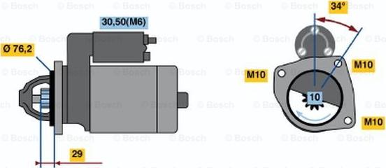 BOSCH 0 001 108 408 - Démarreur cwaw.fr