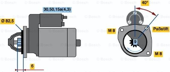 BOSCH 0 001 108 090 - Démarreur cwaw.fr