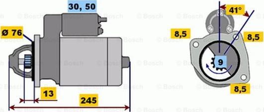 BOSCH 0 001 108 048 - Démarreur cwaw.fr