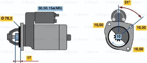 BOSCH 0 001 108 020 - Démarreur cwaw.fr