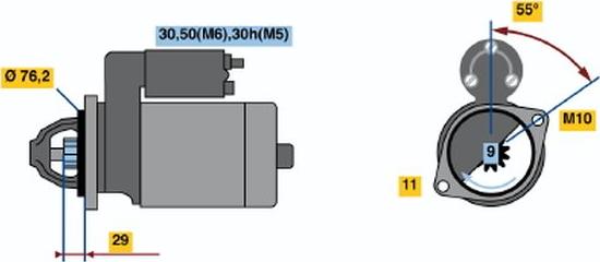 BOSCH 0001108196 - Démarreur cwaw.fr