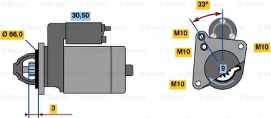 BOSCH 0 001 108 143 - Démarreur cwaw.fr