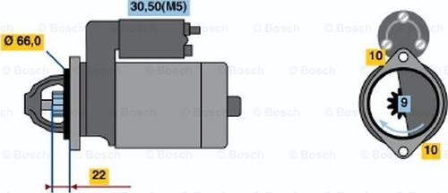 BOSCH 0 001 108 154 - Démarreur cwaw.fr