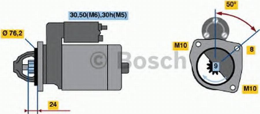 BOSCH 0 001 108 169 - Démarreur cwaw.fr