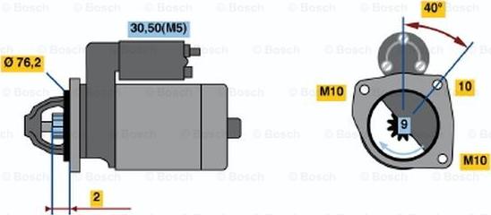 BOSCH 0 001 108 189 - Démarreur cwaw.fr