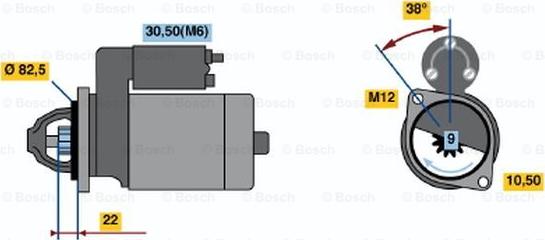 BOSCH 0 001 108 184 - Démarreur cwaw.fr