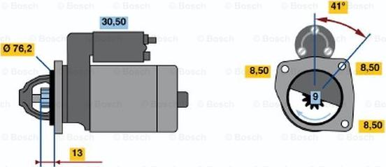 BOSCH 0 001 108 136 - Démarreur cwaw.fr