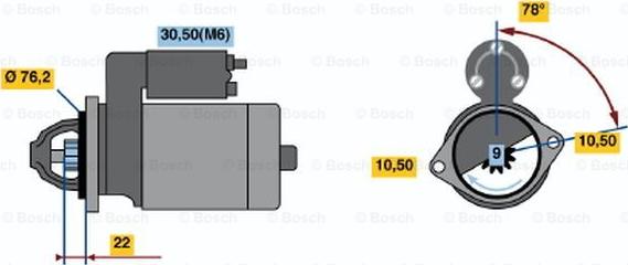 BOSCH 0 001 108 178 - Démarreur cwaw.fr