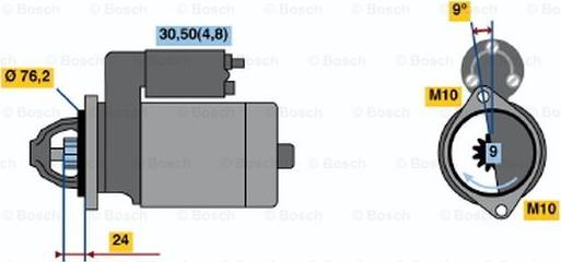 BOSCH 0 001 108 211 - Démarreur cwaw.fr