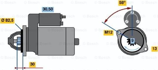 BOSCH 0 001 108 220 - Démarreur cwaw.fr