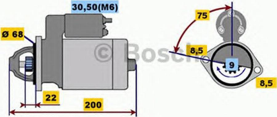 BOSCH 0001107408 - Démarreur cwaw.fr