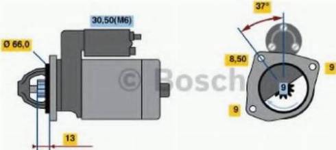 BOSCH 0 001 107 411 - Démarreur cwaw.fr